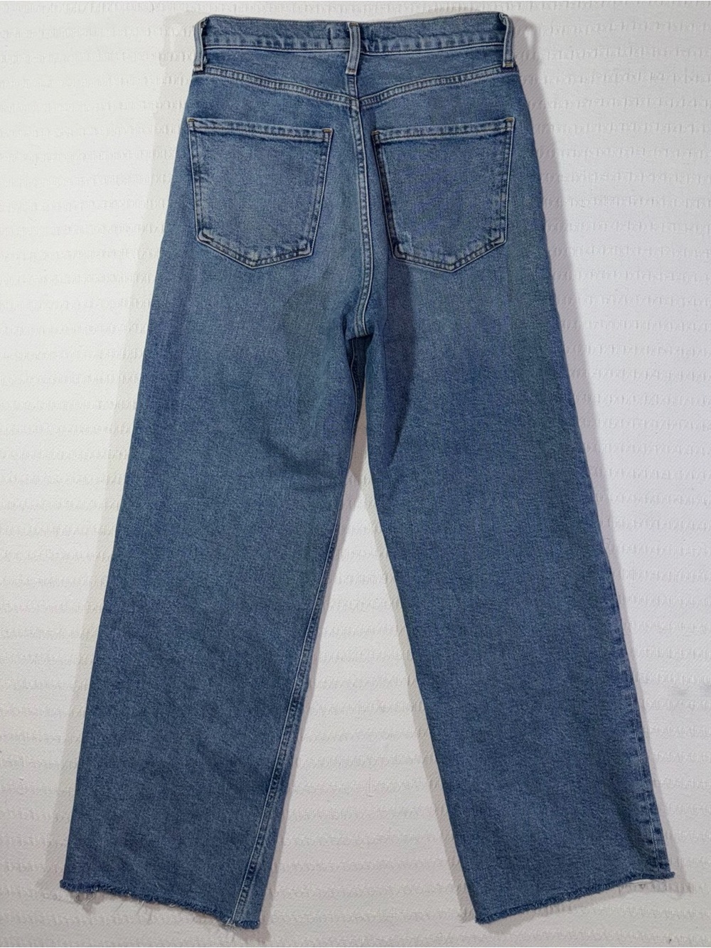 Agolde Womens Ren High Rise Wide Leg Medium Wash Blue Denim Jeans Size 26 - Picture 4 of 14